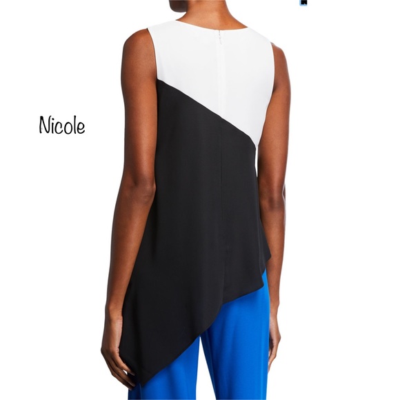 Asymmetric black/white top - Picture 2 of 2